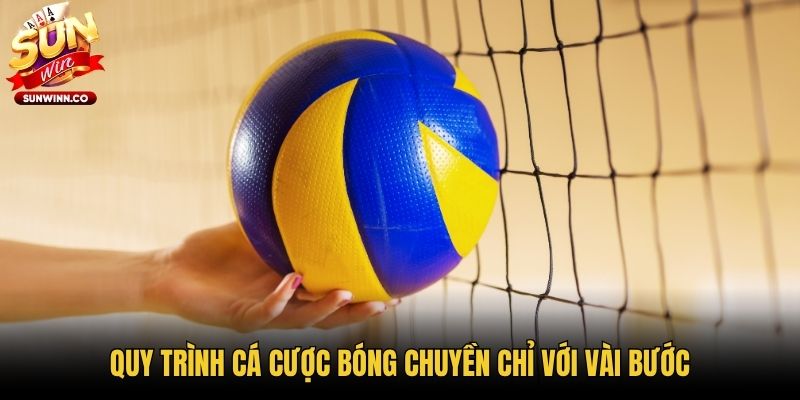 Quy trình cá cược bóng chuyền chỉ với vài bước