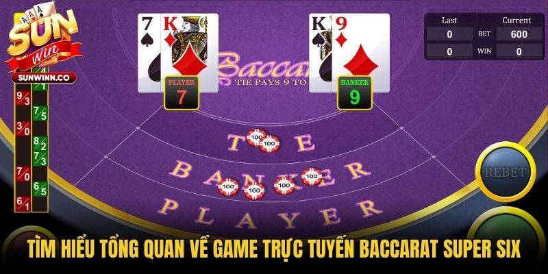 Tìm hiểu tổng quan về game trực tuyến Baccarat Super Six