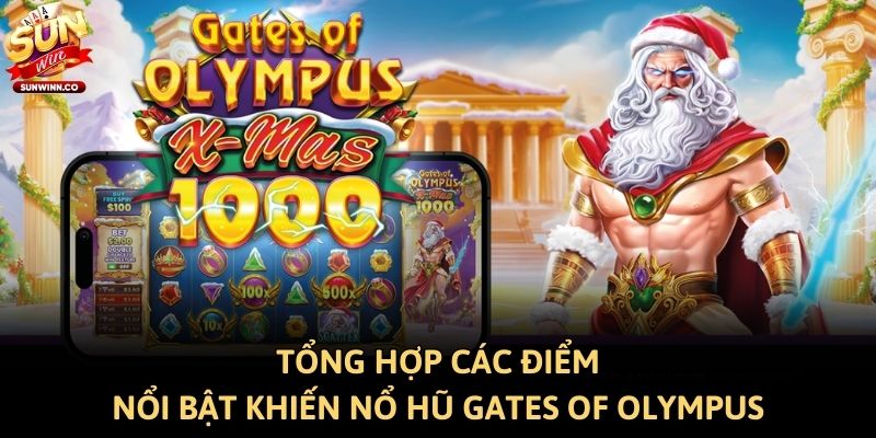 Tổng hợp các điểm nổi bật khiến nổ hũ Gates of Olympus